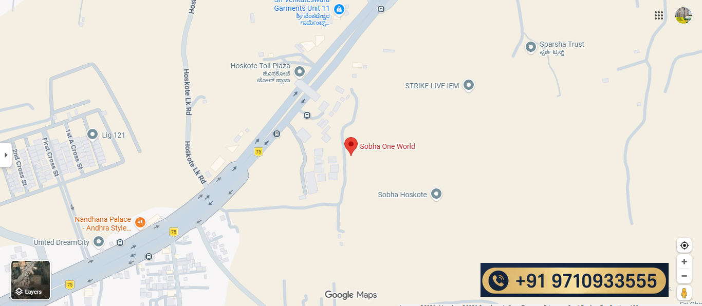 Sobha One World Location Map